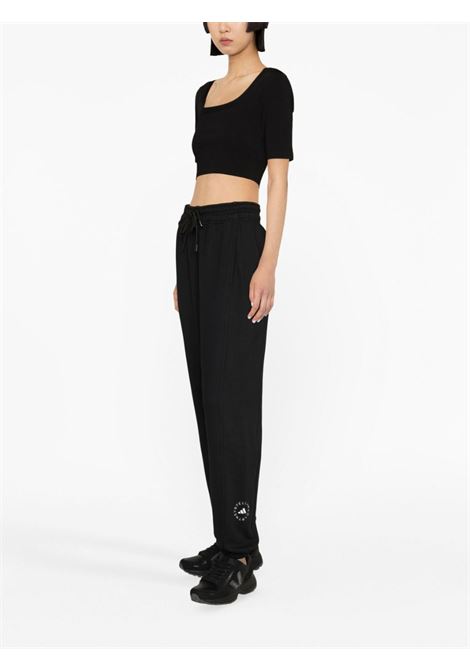 Pantaloni sportivi con stampa in nero - donna ADIDAS BY STELLA MC CARTNEY | IB6860BLK